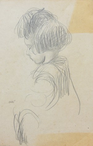 Wojciech Weiss (1875 Leorda na Bukowinie - 1950 Kraków), Portret dziewczynki (Hani)