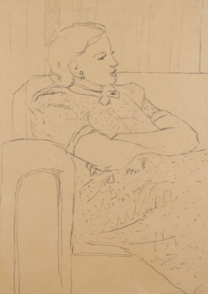 Juliusz Studnicki (1906 Kniażyce - 1978 Warszawa), Portret Ewy Królikiewicz, l. 50.