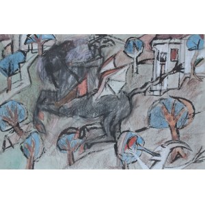 Juliusz Studnicki (1906 Kniażyce - 1978 Warsaw), Horse Devil, ca. 1961.