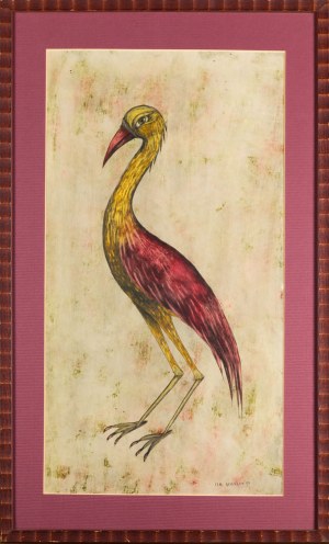 Iza STARĘGA (ur. 1964), Kolorowy ptak, 2004