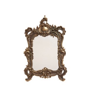 Mirror in a brass frame