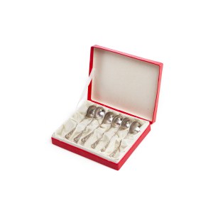 Komplet 6 łyżeczek do kawy w etui