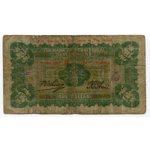 China Harbin The Bank of Territorial Development 1 Dollar 1914