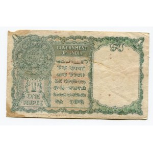 Burma 1 Rupee 1947 Overprint