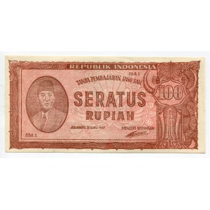 Indonesia 100 Rupiah 1947