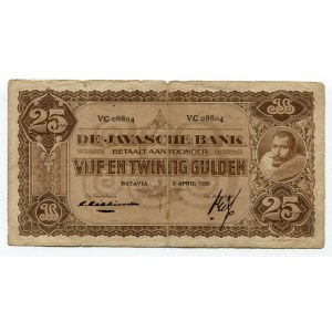 Netherlands Indies 25 Gulden 1929
