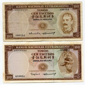 Timor 2 x 100 Escudos 1959 - 1963