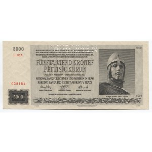 Bohemia & Moravia 5000 Korun 1944 Specimen