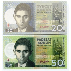 Czech Republic Lot of 2 Banknotes 2019 Specimen FRANZ KAFKA