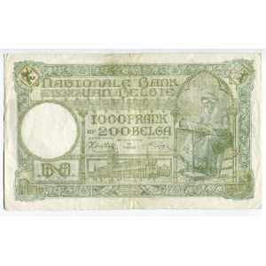 Belgium 1000 Francs 1943