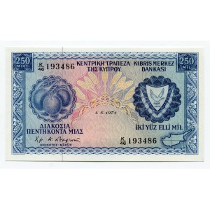 Cyprus 250 Mils 1974