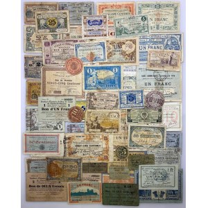 Europe Lot of 160 Emergency Notes 1905 - 1930 (ND)