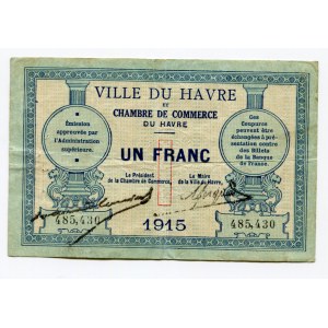 France Le Havre 1 Franc 1915