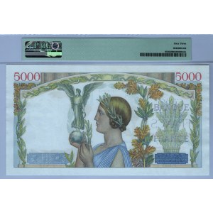 France 5000 Francs 1943 PMG 63