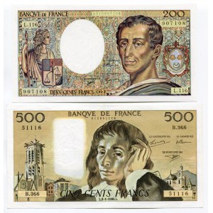 France 200 - 500 Francs 1992