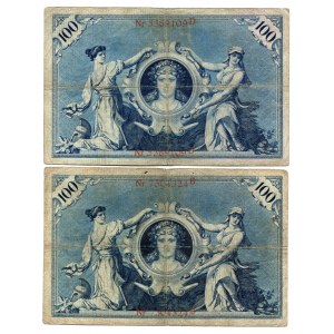 Germany - Empire 2 x 100 Mark 1903 & 1907