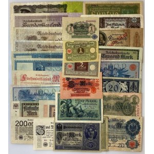 Germany - Empire Lot of 27 Banknotes 1914 - 1920