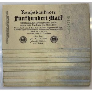 Germany - Weimar Republic 57 x 500 Mark 1922