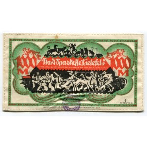 Germany - Weimar Republic Bielefeld Stadtsparkasse 1000 Mark 1922