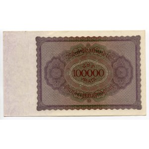 Germany - Weimar Republic 100000 Mark 1923