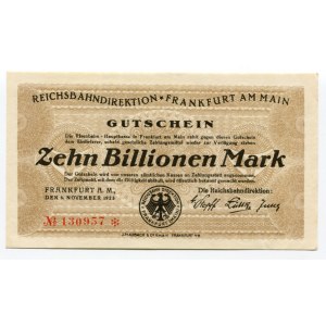 Germany - Weimar Republic Frankfurt am Main 10 Billion 1923