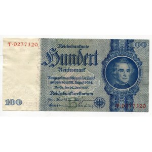 Germany - Third Reich 100 Reichsmark 1935