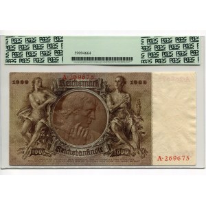Germany - Third Reich 1000 Reichsmark 1936 PCGS 55PPQ