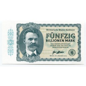 Germany - FRG 50 Billionen Mark 2019 Specimen