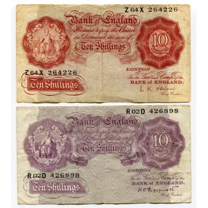 Great Britain 2 x 10 Shillings 1948 - 1960 (ND)