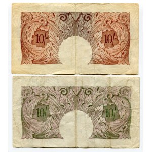 Great Britain 2 x 10 Shillings 1948 - 1960 (ND)