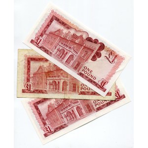 Gibraltar 3 x 1 Pound 1979 & 1988