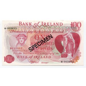 Northern Ireland 100 Pounds 1978 (ND) Specimen