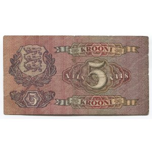 Estonia 5 Krooni 1929 Bank of Estonia