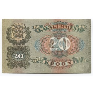 Estonia 20 Krooni 1932 Bank of Estonia