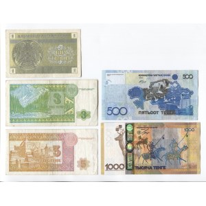 Kazakhstan Set of 5 Notes 1993 - 2013