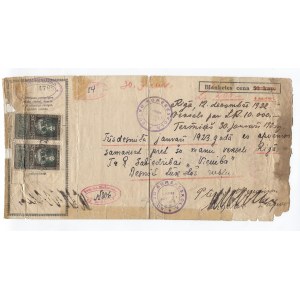 Latvia Bank Check 1922 Latvijas Banka