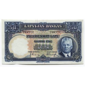 Latvia 50 Latu 1934