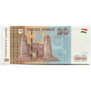 Tajikistan 20 Somoni 2018