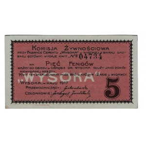 Russia - Poland Wysoka 5 Pfennig 1917