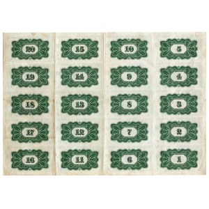 Russia - Siberia 90 Roubles 1917 Uncutted Sheet of Notes