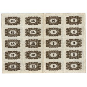Russia - Siberia 90 Roubles 1917 Uncutted Sheet of Notes