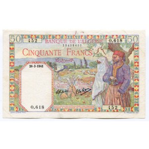 Algeria 50 Francs 1941