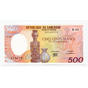 Cameroon 500 Francs 1988