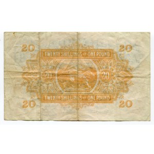 East Africa 20 Shillings / 1 Pound 1955