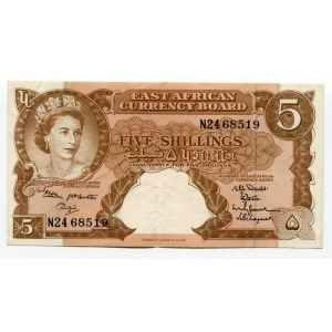 East Africa 5 Shillings 1961 (ND)