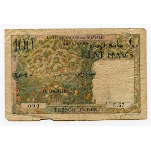 French Somaliland 100 Francs 1952 (ND)