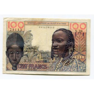French West Africa 100 Francs 1957