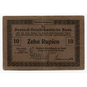 German East Africa 10 Rupien 1915