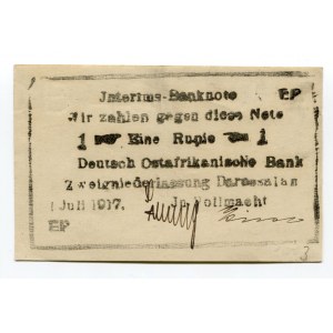German East Africa 1 Rupie 1917