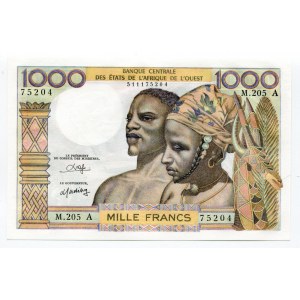 Ivory Coast 1000 Francs 1959 - 1965 (ND)